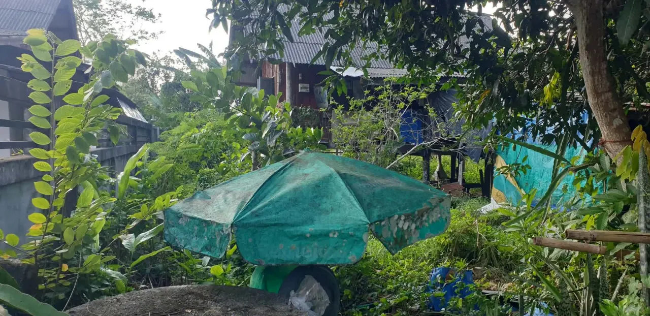Second view of the site before demolition and clearance