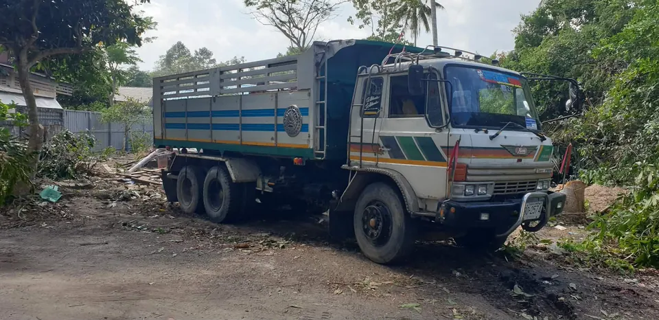 Large truck for transporting construction materials and heavy loads on Koh Samui